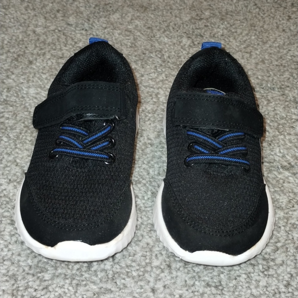 Joe Fresh Kids Black Sneakers with Blue Highlights